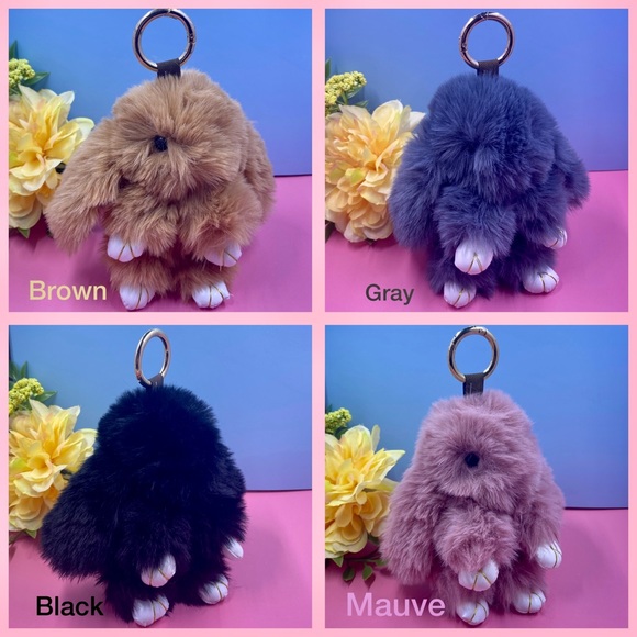 Fluffy ✨Bunny✨Keychain🌸Multiple Colors! - Picture 4 of 4